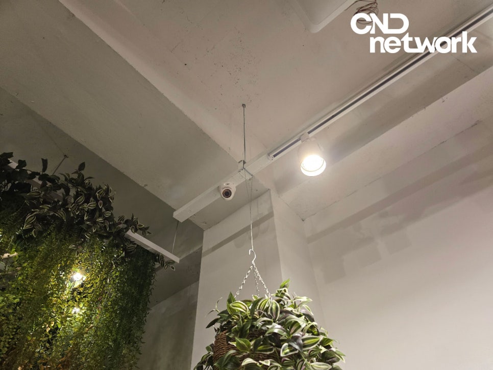인천 카페 천장 돔카메라 CCTV 설치 하이크비전 CND네트워크