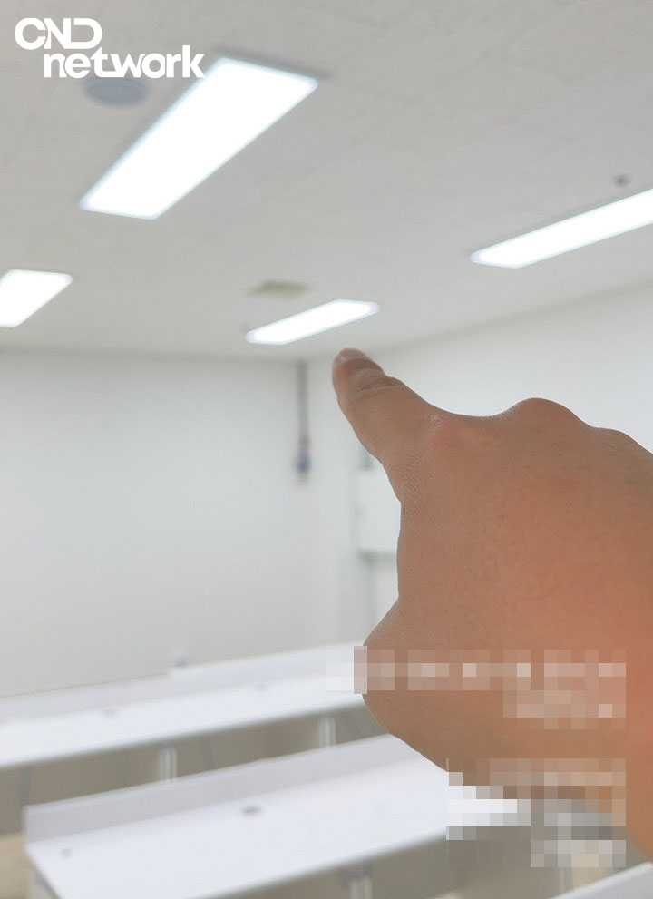 부평CCTV 설치 위치 확인 - 천장 카메라 설치 지점 안내