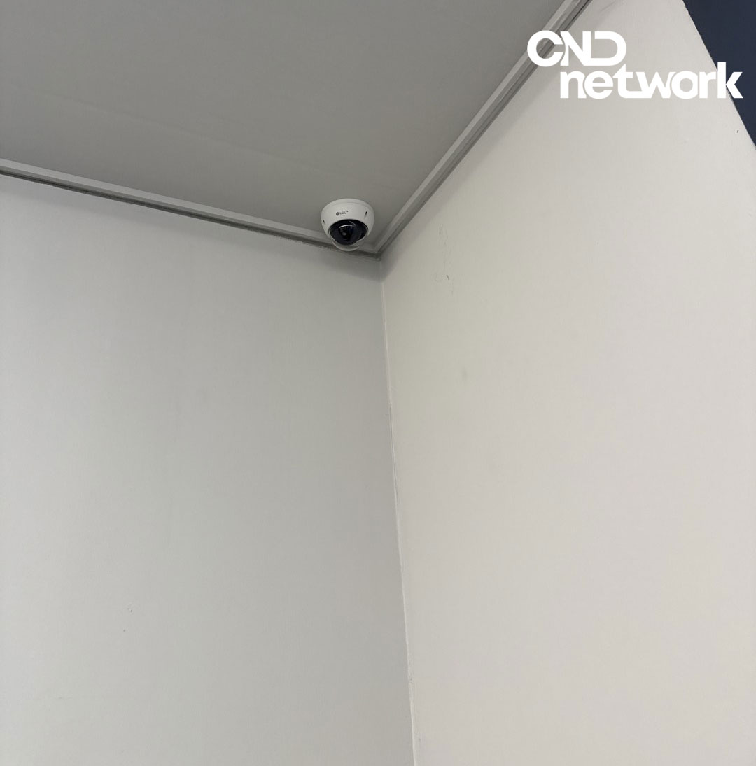 인천CCTV 천장 모서리 설치 LG유플러스 지능형CCTV 돔카메라