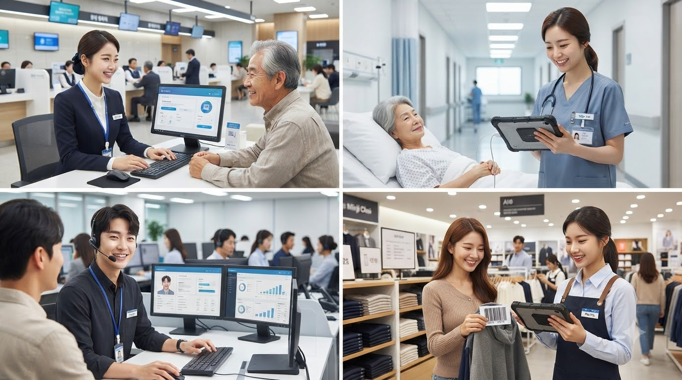 은행, 병원, 콜센터, 매장 등 다양한 업종에서 활용되는 AICC 클라우드 상담 사례