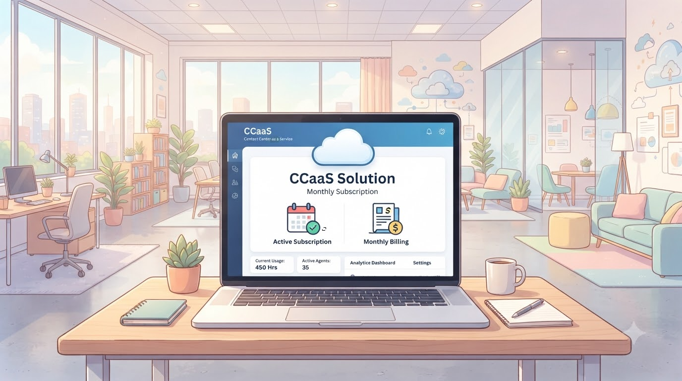 CCaaS 구독형 AICC 클라우드 월간 구독 및 사용 현황 대시보드 화면