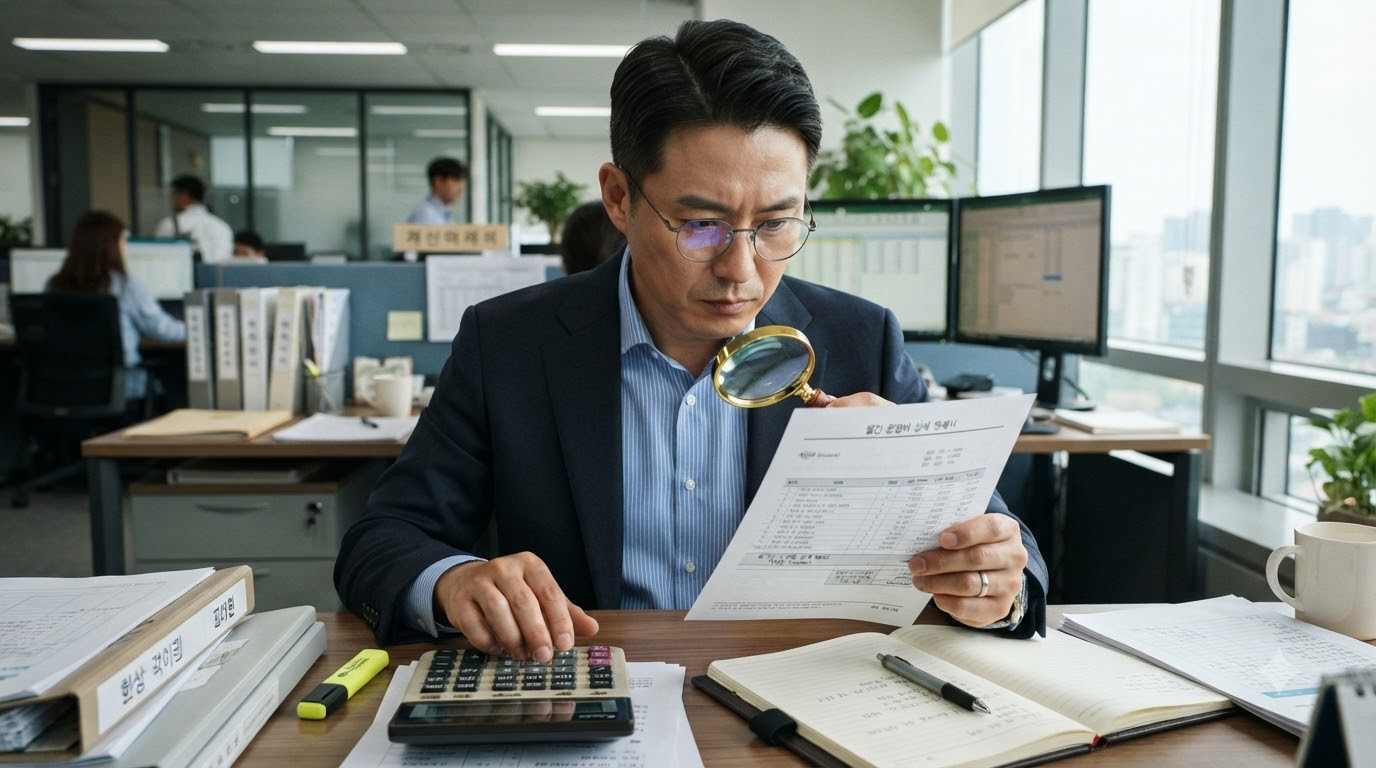 콜센터 숨겨진 비용을 꼼꼼히 확인하는 담당자